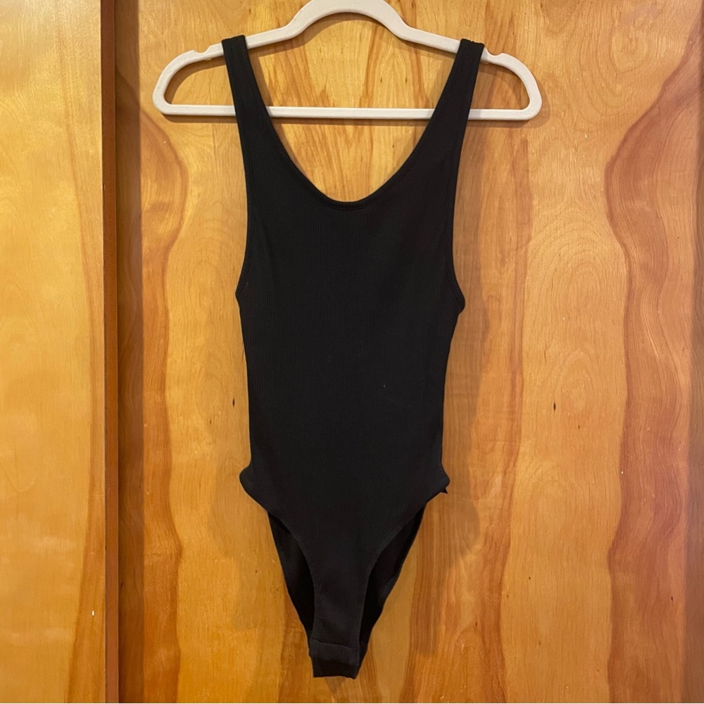 URBAN OUTFITTERS OUT FROM UNDER Black Bodysuit